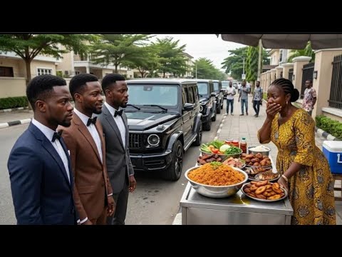 Elle nourrissait chaque jour des triplés sans-abri, plus tard, 3 voitures de luxe arrivent chez elle