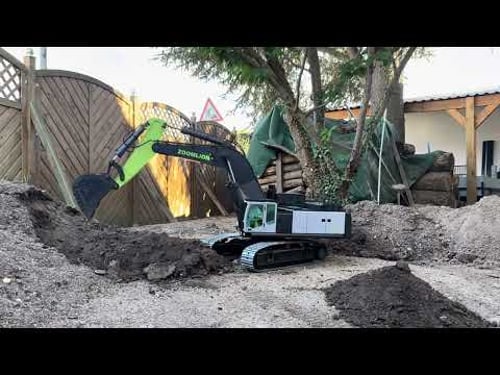 RC Excavator Zoomlion ZE960G, hydraulically, 1/12, watch digging, part 2