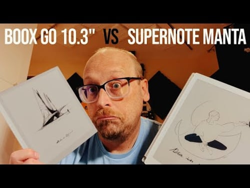 QUICK N DIRTY REVIEW: Boox Go 10.3 vs Supernote Manta