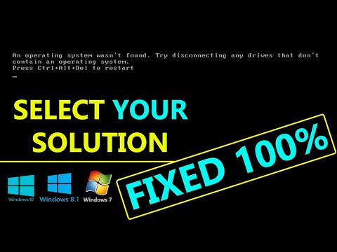 An Operating System Wasn't Found Try Disconnecting Any Drives That Don't Contain an Operating System