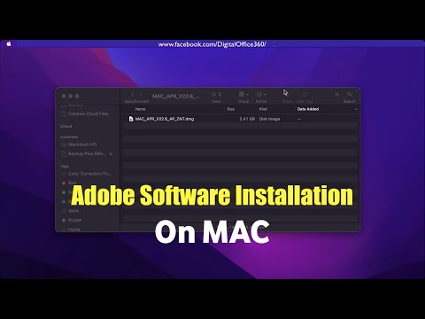 Mac မှာ Adobe Product များ သွင်းယူနည်း