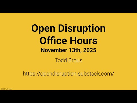 Office Hours - 20251113