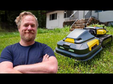 This robot attempts to mow my lawn! But does it work?