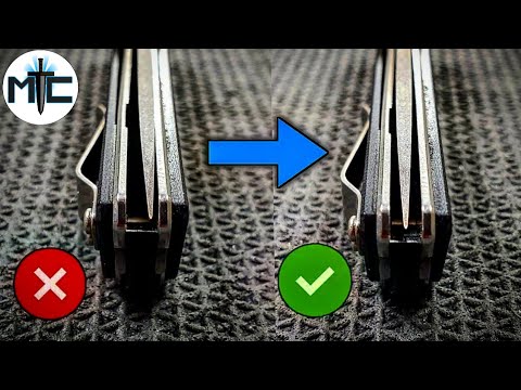 How to Center the Blade on a Folding Knife