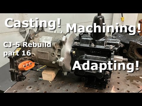 World's Shortest Bellhousing? Mating an Electric Smart Car motor to a vintage Jeep transmission.