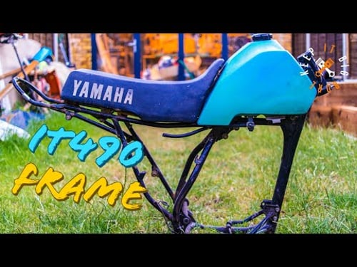 DIRTBIKE FRAME REPAIR-YAMAHA IT490 TIMELAPSE
