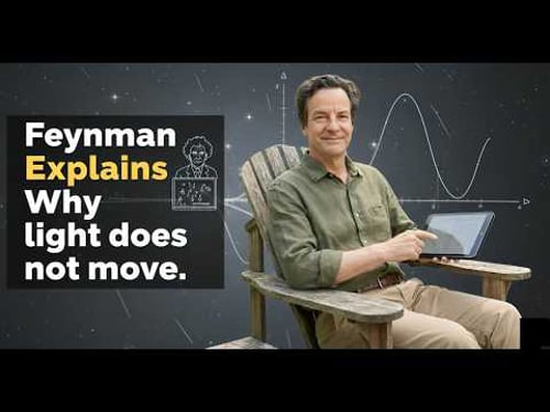"Feynman Explains Why light does not move”
