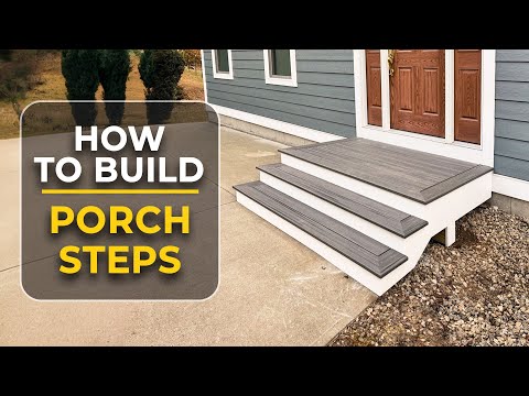 How to Build Porch Steps Composite Decking