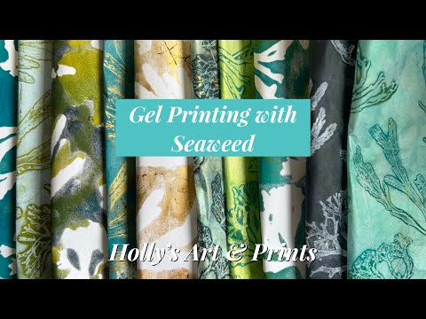 Gel Printing with Seaweed