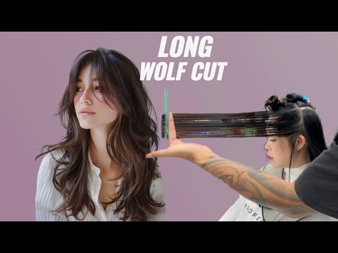 How to Cut a Perfecf Long Wolf Cut | Wolf Cut Haircut Tutorial for Thin Hair for Volume Step-by-Step