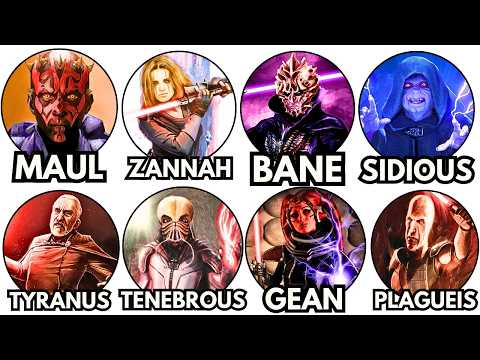 Every Sith from The Rule of Two EXPLAINED in Detail