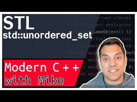 STL std::unordered_set (std::algorithm generate_n for creation of sets) | Modern Cpp Series Ep. 122