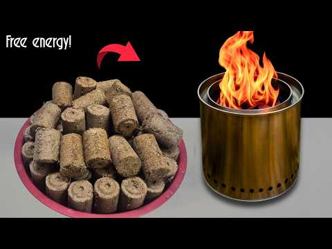 Free energy from cardboard and sawdust! DIY Wood pellet making secrets