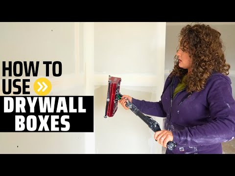 How to use drywall flat boxes