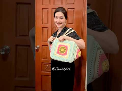 💐🧶African Flower Crochet #simplicity888 #crochet #knitting #crochettutorial #grannysquare #diy