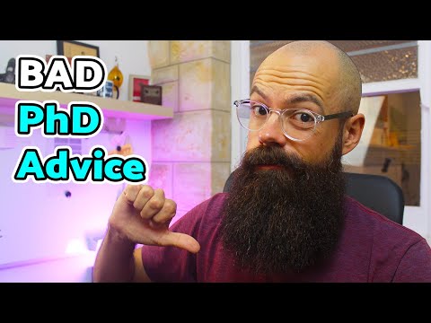 Outdated PhD advice | Bad advice that needs to stop!