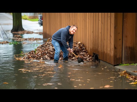 Massive Street Flood Ends in Seconds After Epic Drain Unclog!