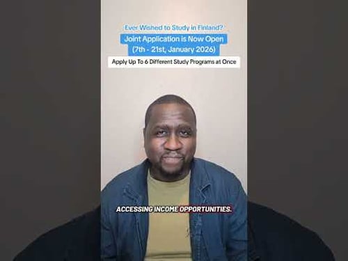 Finland University Applications Are Now Open! 7–21 Jan 2026 | 1 Application, 6 Programs!