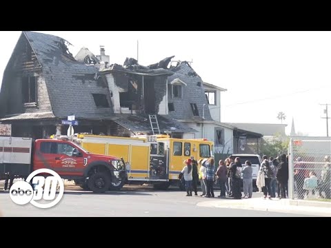 Mother and 2 children killed in house fire in Porterville, officials say