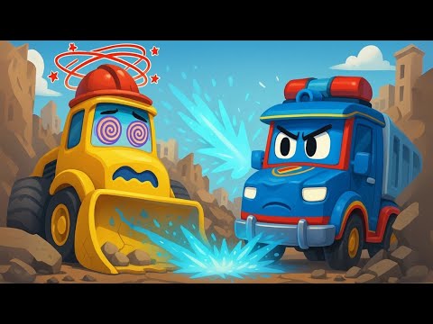 Bulldozer is Confused! 💣 Vehicles Cartoon for Kids | Super Truck