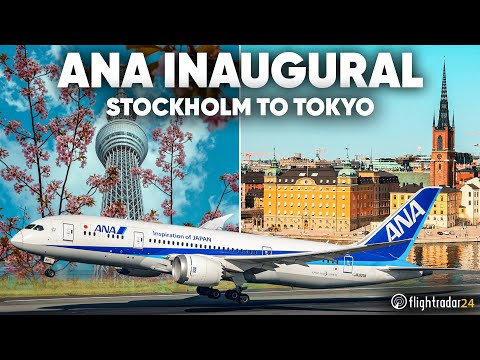 13 hours on the first ever Stockholm–Tokyo (wild routing avoiding Russia!)