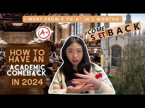 ACADEMIC COMEBACK IN 2024 | study mistakes, study tips, how to build habits, motivation