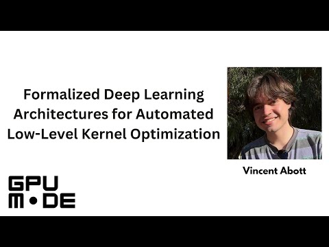 Formalized Deep Learning Architectures for Automated Low-Level Kernel Optimization