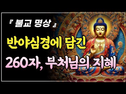 반야심경에 담긴 260자, 부처님의 지혜ㅣ부처님 말씀ㅣ불교 명언ㅣ자면서 듣는 불교이야