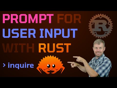 Prompt for User Input with Rust Inquire Crate π¦ Rust Programming Tutorial for Developers