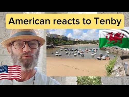 American reacts to Tenby