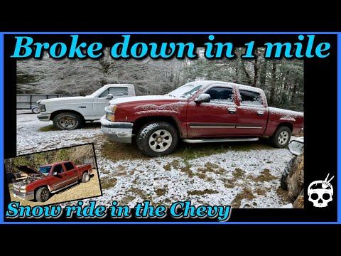 Chevy Silverado ROAD TRIP FAIL : Stranded in Snow! ☃️