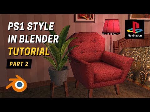 PS1 Style in Blender / Retro Low Poly Assets Beginner Tutorial - Part 2