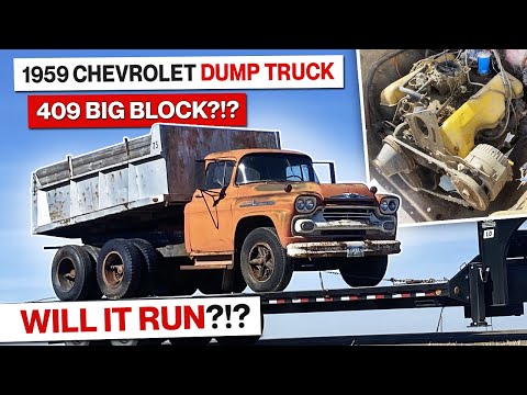 Will It Run?!? Big Block 1959 Chevrolet Dump Truck! Abandoned for 17 Years! W-Block Chevy Action!