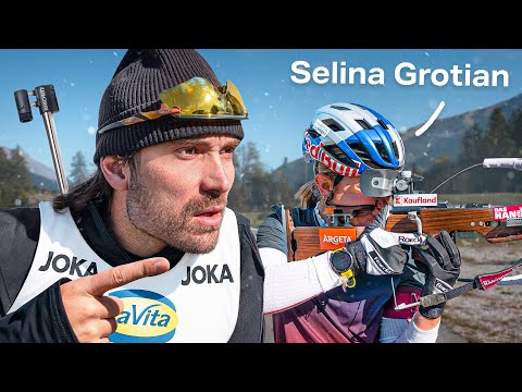 Ein Tag als Biathlet mit Selina Grotian