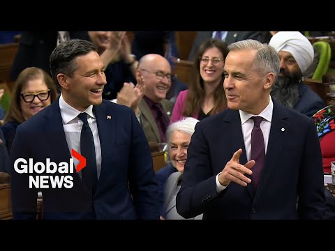 Carney jokes that Poilievre is "just visiting his riding"