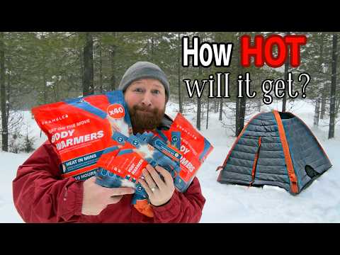 Heating My Tent with Only Body Warmers - Did it work?