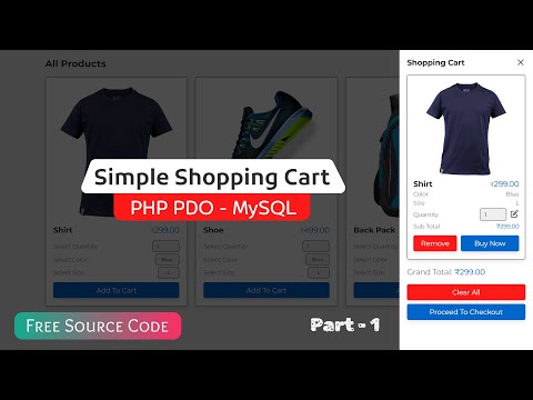 Simple Shopping Cart with PHP & PDO – Part 1: Displaying Products