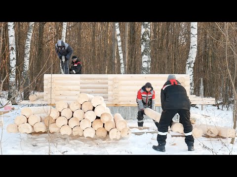 We built a round house. New technologies. Step by step construction process