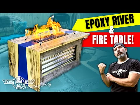 How to make an EPOXY River FIRE TABLE!