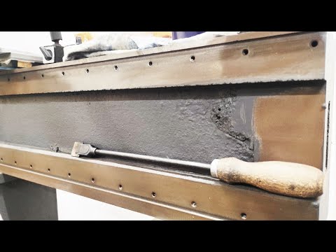 Начал шабрить станок | Чугунный ЧПУ 5