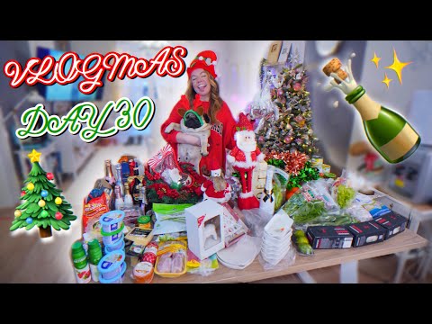 Vlogmas 30 ЗАКУПИЛИСЬ К НОВОГОДНЕМУ СТОЛУ И УЖЕ НАЧИНАЕМ ГОТОВИТЬ !
