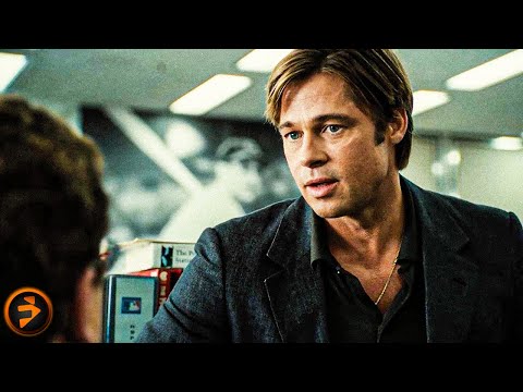 Brad Pitt Discovers Jonah Hill’s Radical Baseball Theory | MONEYBALL