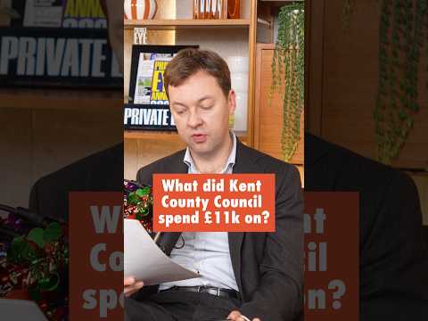 What did Kent County Council spend £11k on this year, prompting complaints?