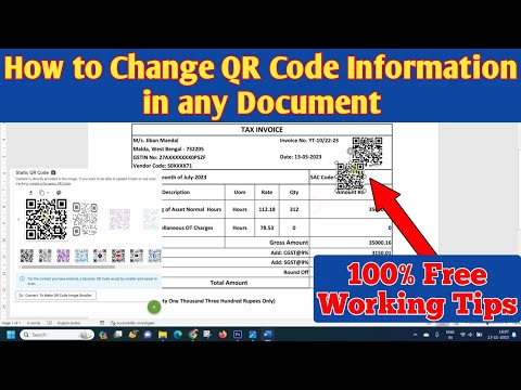 How to Change Document QR Code Information Step by Step | Change QR Code Information Easily