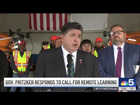 Gov. Pritzker responds to calls for remote learning in Chicago