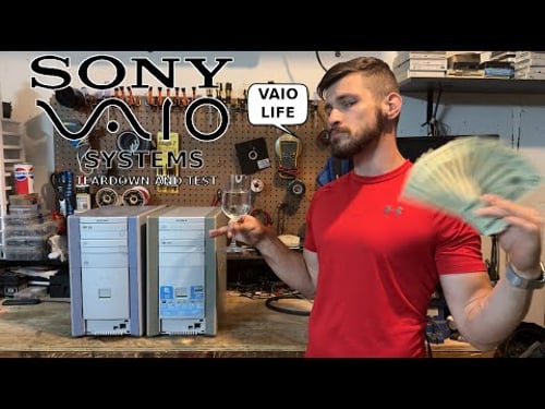 Early 2000's Sony Vaio systems! Teardown and test.