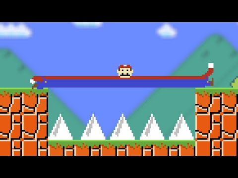 Every time Mario jumps, he gets WIDER!
