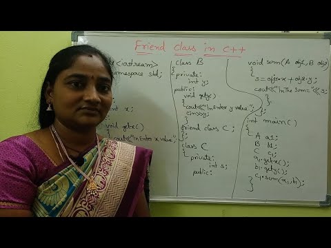 CPP || Friend Class in C++ || CPP Both in Telugu and English || Telugu Scit Tutorials