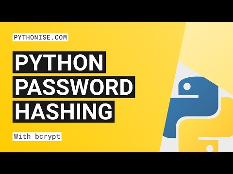 Hashing passwords with Python and Bcrypt