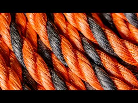 Twisting Fragile Plastic Fibers Over and Over to Make Heavy Duty Ropes